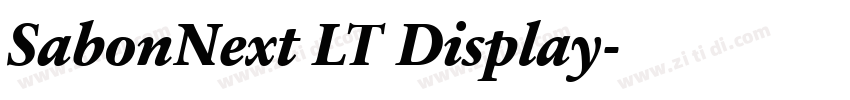 SabonNext LT Display字体转换
